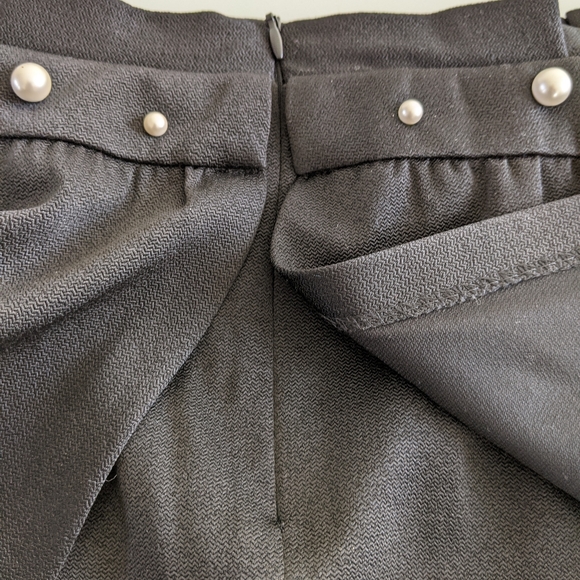 Zara peplum basic skirt black , pearls - Picture 6 of 10
